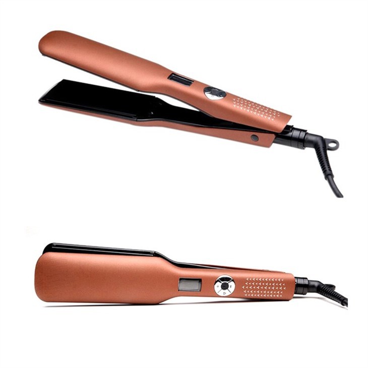 Wide Plate LCD Thermostat Hair Straightener